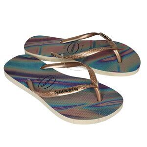 Havaianas Alpargatas Flip Flop Thongs Sandals Women's Size 6 NEW NWT